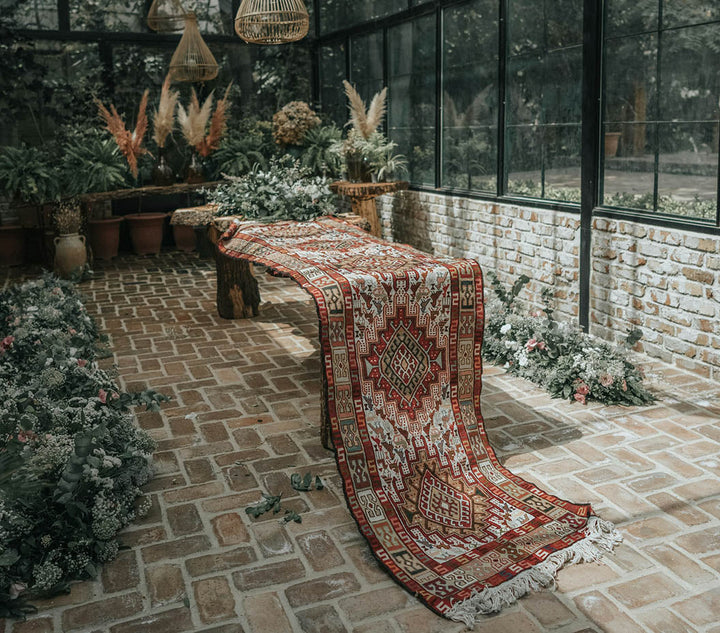 Step into luxury with our handmade runner rug, designed to make your entrance both functional and beautiful. Each piece is crafted with care, offering a unique