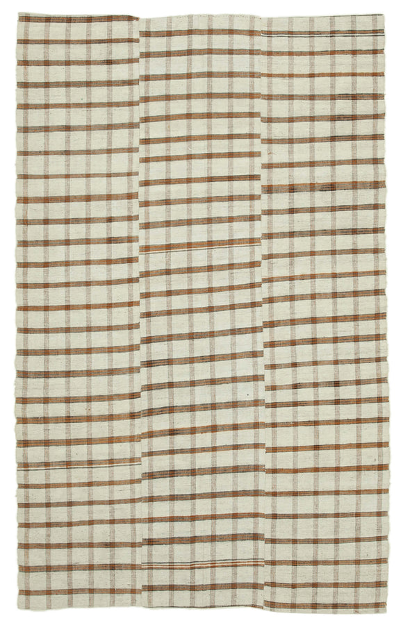 6x9 Handmade Thin Kilim Rug - 28528