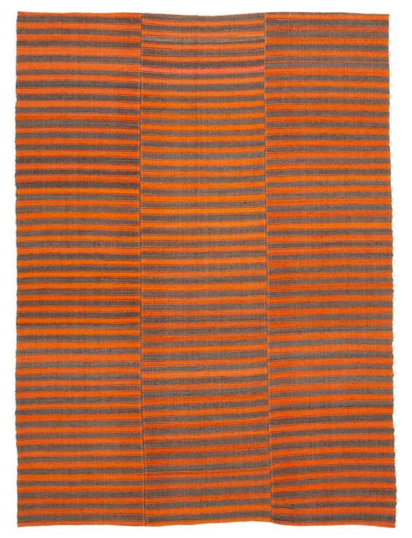 6x9 Handmade Thin Kilim Rug - 28566