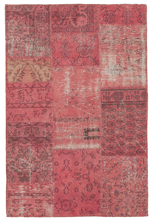 3' 11" x 6' 5" Patchwork Hand-Knotted Turkish Rug