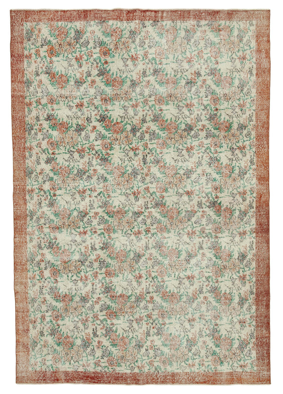 7' x 10' Handmade Turkish Vintage Rug
