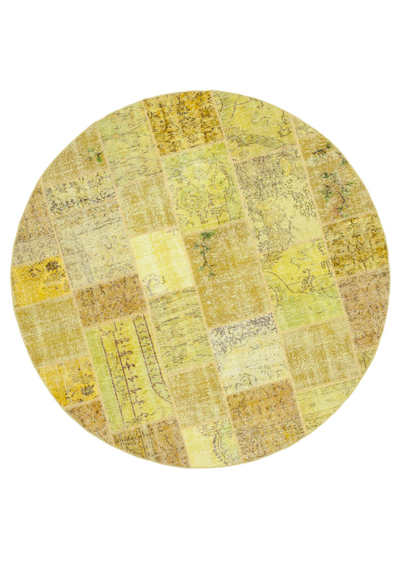 7' 1'' x 7' 1'' Handmade Round Rug