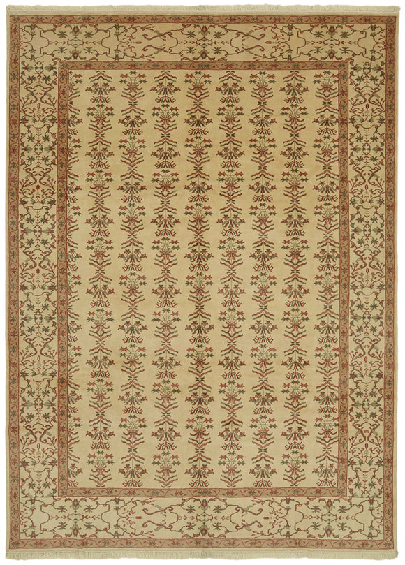6' 11'' x 9' 5'' Beige Oriental Oushak Rug