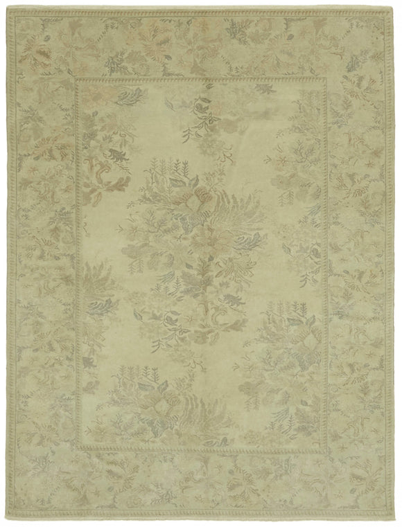 6' 8'' x 8' 10'' Hand-Knotted Oushak Rug