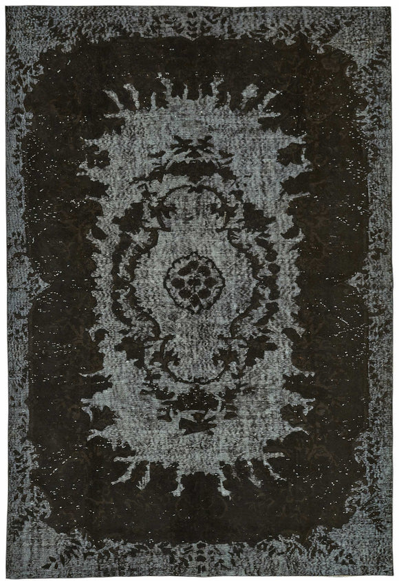 6x9 Black Over Dyed Rug - 49299