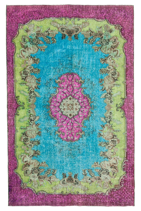 6' 6'' x 10' 4'' Turkish Hand Carved Rug