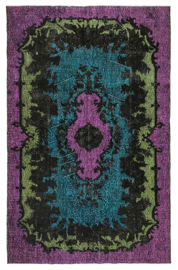 6' 2'' x 9' 8'' Turkish Hand Carved Rug