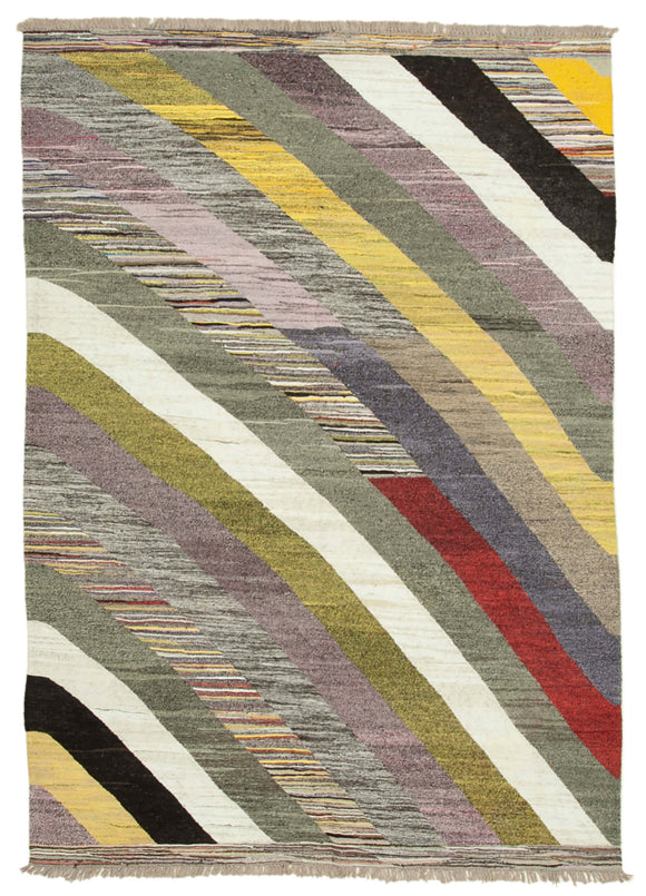 6' 11'' x 10' 5'' Handwoven Turkish Kilim Rug