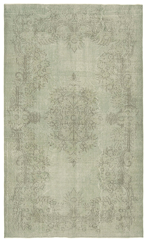 5' 10'' x 9' 8'' Handmade Vintage Overdyed Rug