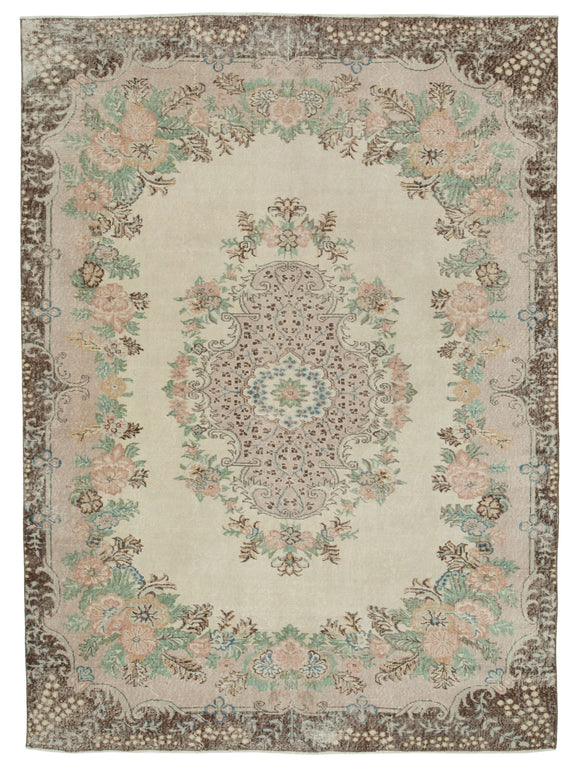 7' x 9' 8'' Handmade Turkish Vintage Rug