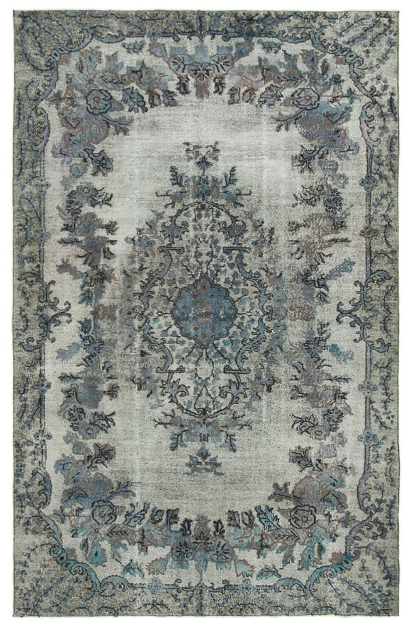 6' 7'' x 10' 6'' Turkish Hand Carved Rug