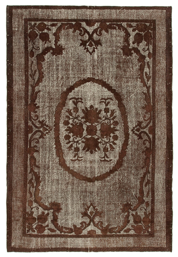 7' x 10' 7'' Turkish Hand Carved Rug