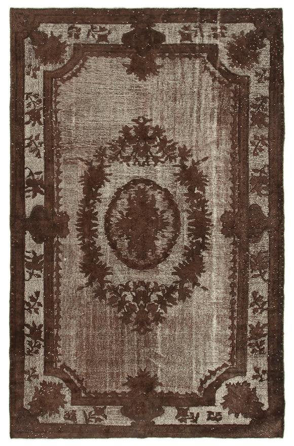 6' 5'' x 10' 3'' Turkish Hand Carved Rug