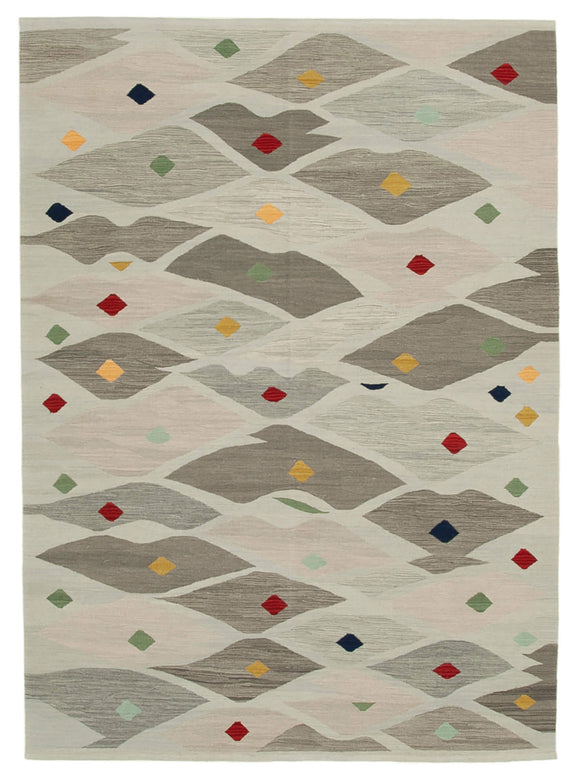 6' 9'' x 9' 6'' Handwoven Turkish Kilim Rug