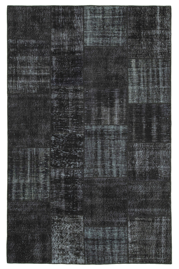 6' 4'' x 9' 10'' Hand-Knotted Turkish Patchwork Rug