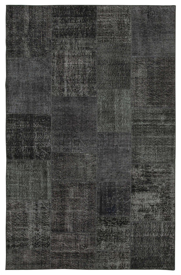 6' 4'' x 9' 10'' Hand-Knotted Turkish Patchwork Rug