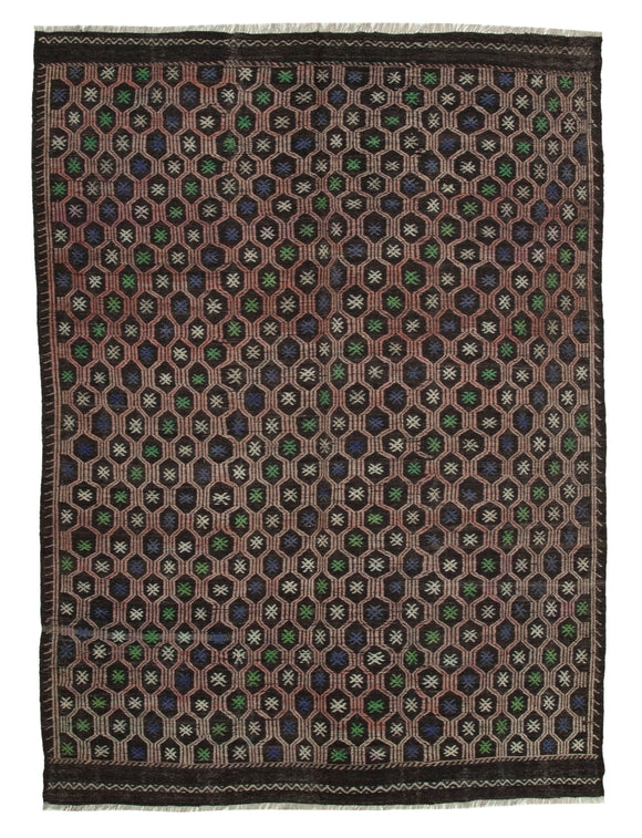6' 8'' x 9' 10'' Turkish Vintage Kilim Rug