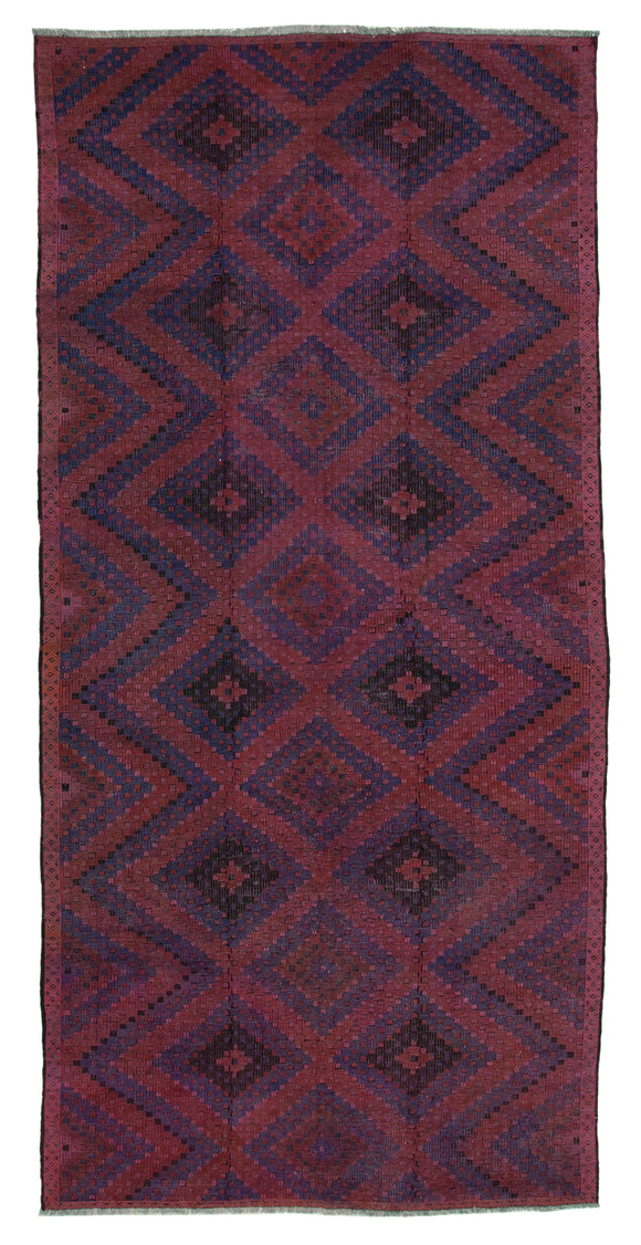 5' 9'' x 12' 2'' Turkish Vintage Kilim Rug