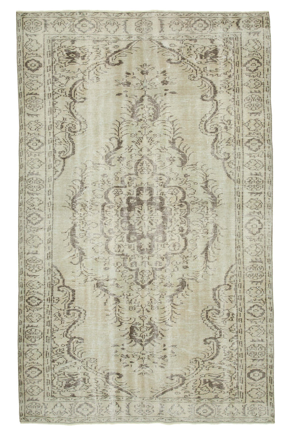 6' 1'' x 9' 7'' Handmade Turkish Vintage Rug