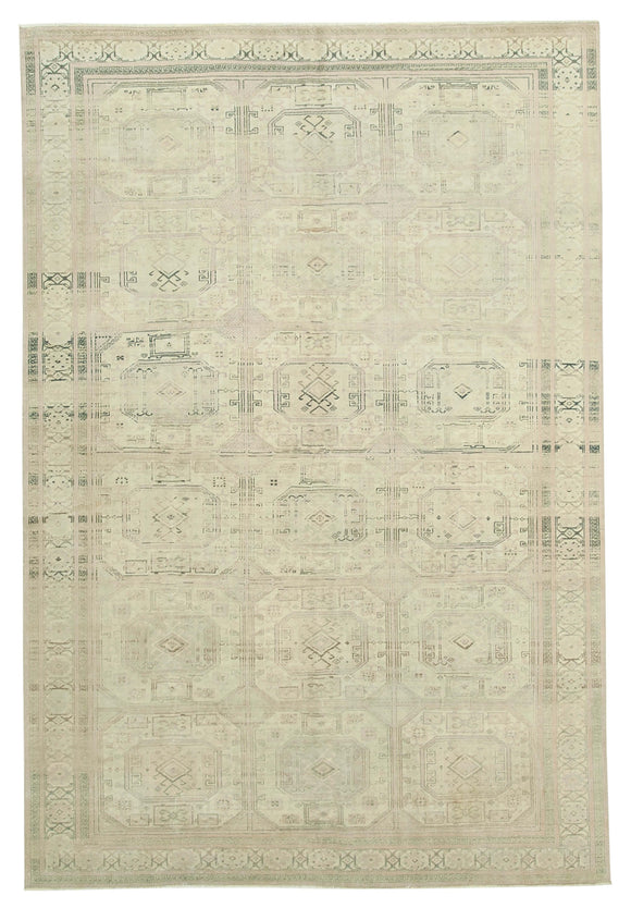 6' 7'' x 9' 9'' Turkish Vintage Hand-Knotted Rug