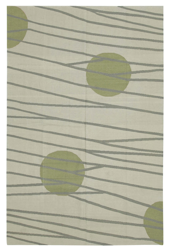 6' 4'' x 9' 8'' Flatweave Dhurrie Rug