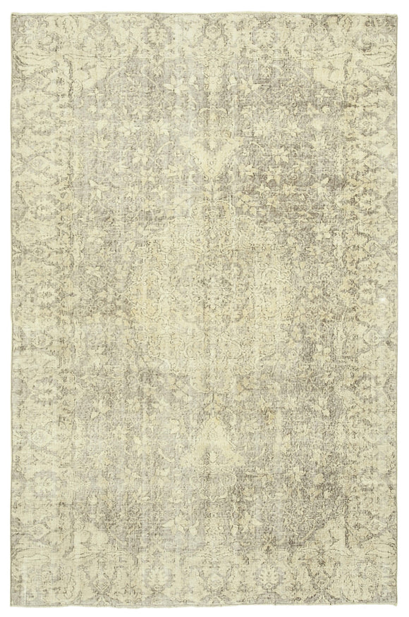 6' 4'' x 9' 9'' Handmade Turkish Vintage Rug