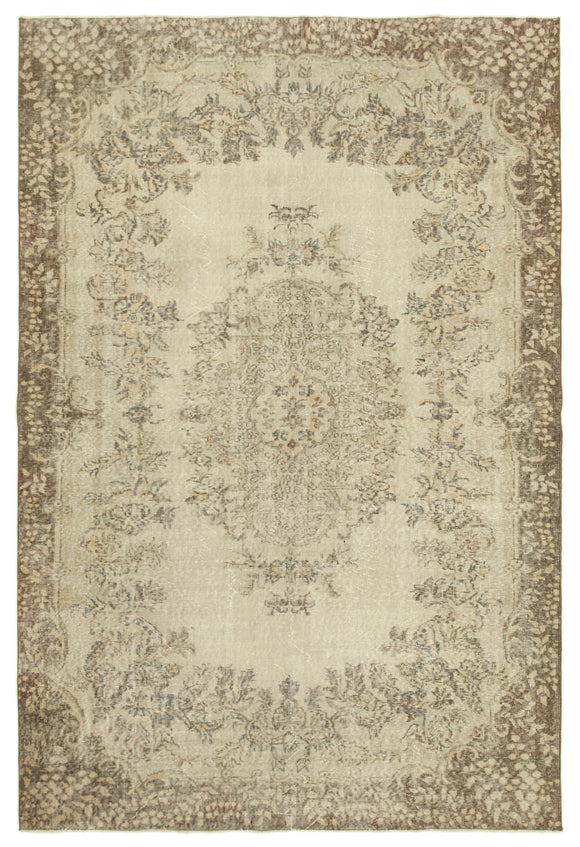 6' 8'' x 9' 11'' Handmade Turkish Vintage Rug