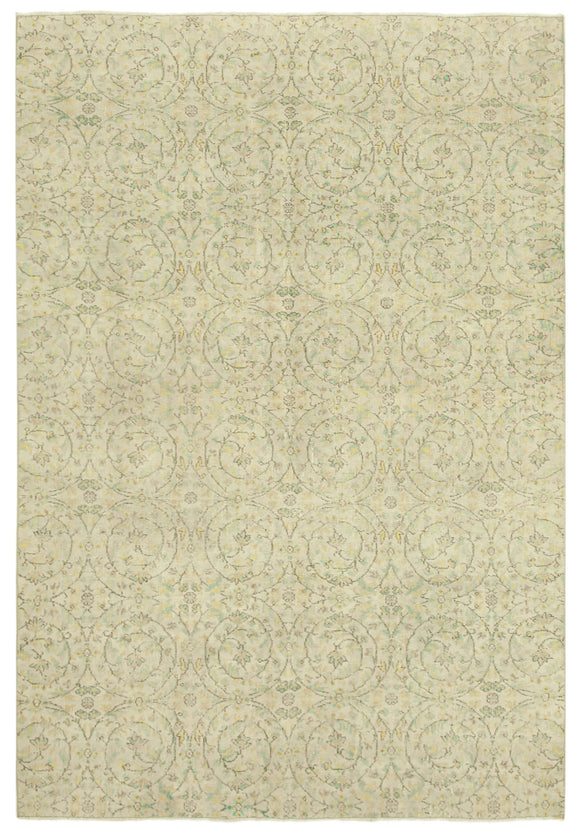 6' 9'' x 9' 4'' Hand-Knotted Turkish Vintage Rug