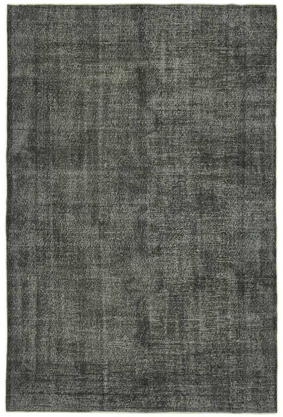 6' 7'' x 10' Handmade Vintage Overdyed Rug