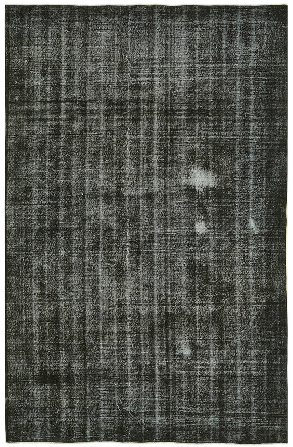 6' 6'' x 10' Handmade Vintage Overdyed Rug