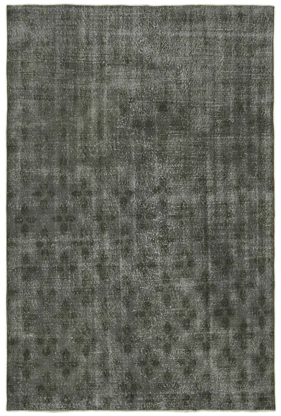 6' 8'' x 9' 10'' Handmade Vintage Overdyed Rug