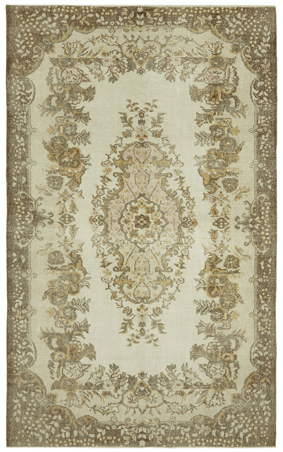 6' 2'' x 9' 10'' Handmade Vintage Rug