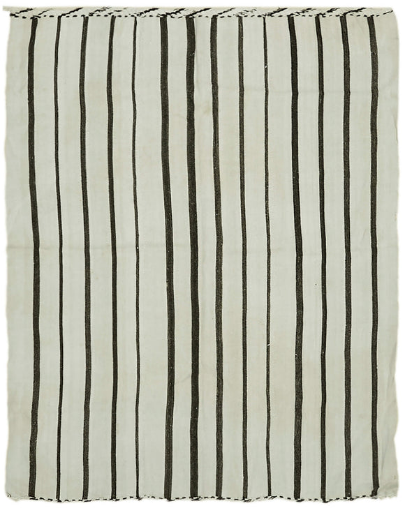 6' 7'' x 8' 1'' Turkish Hemp Kilim Rug