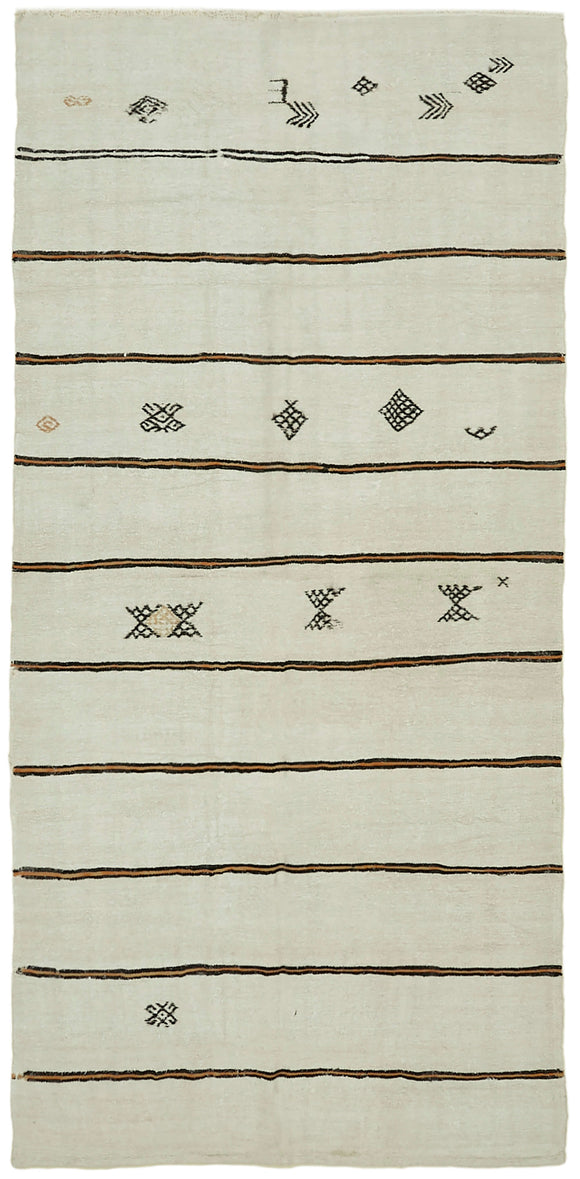 5' 10'' x 12' 2'' Turkish Hemp Kilim Rug