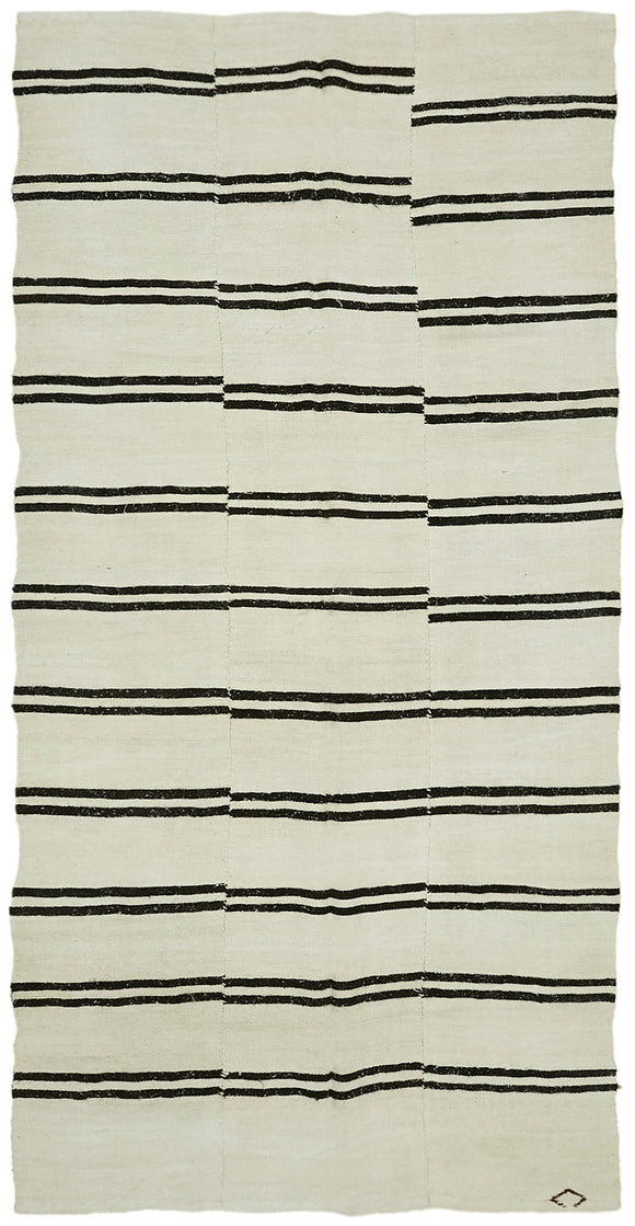 6' 5'' x 12' 8'' Turkish Hemp Kilim Rug