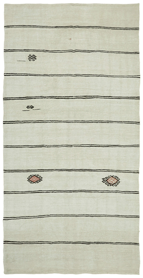 6' 2'' x 11' 10'' Turkish Hemp Kilim Rug