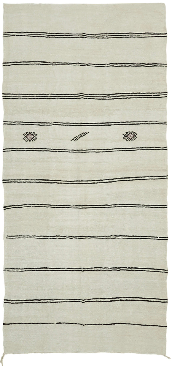 6' 4'' x 12' 6'' Turkish Hemp Kilim Rug
