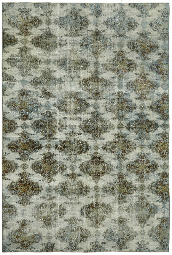 6' 6'' x 9' 7'' Turkish Hand Carved Rug