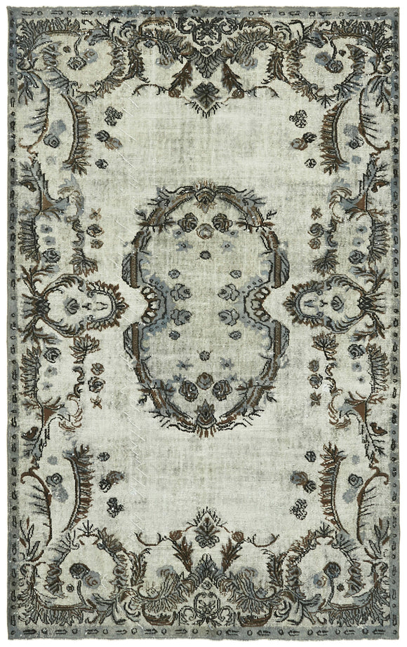 6' 7'' x 10' 4'' Turkish Hand Carved Rug