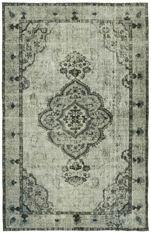 6' 4'' x 9' 7'' Turkish Hand Carved Rug