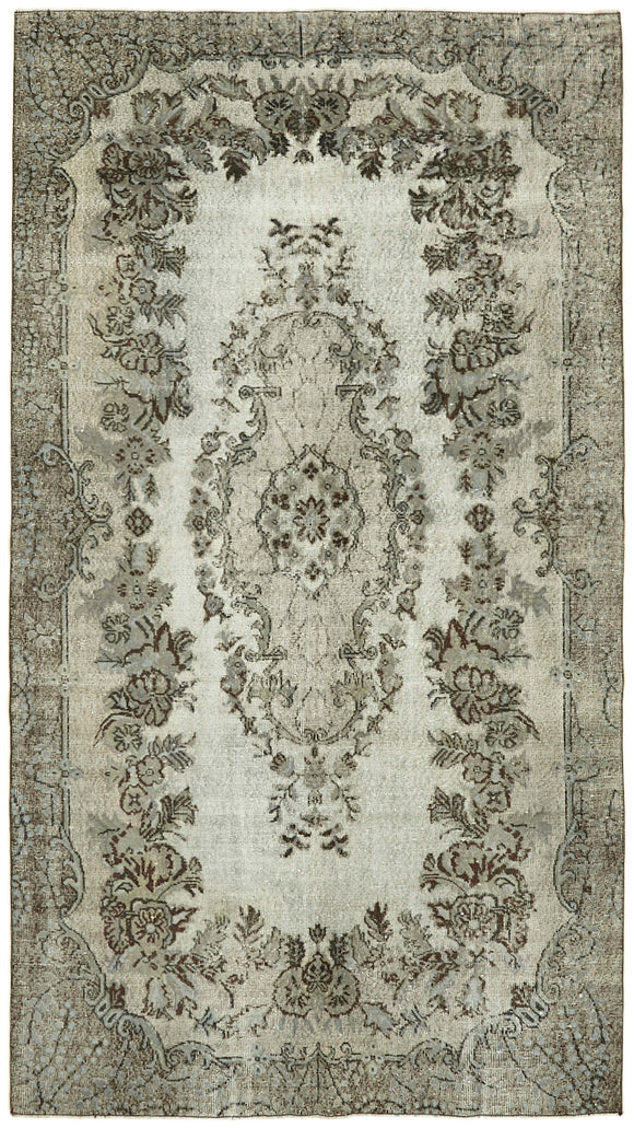 5' 7'' x 9' 9'' Turkish Hand Carved Rug
