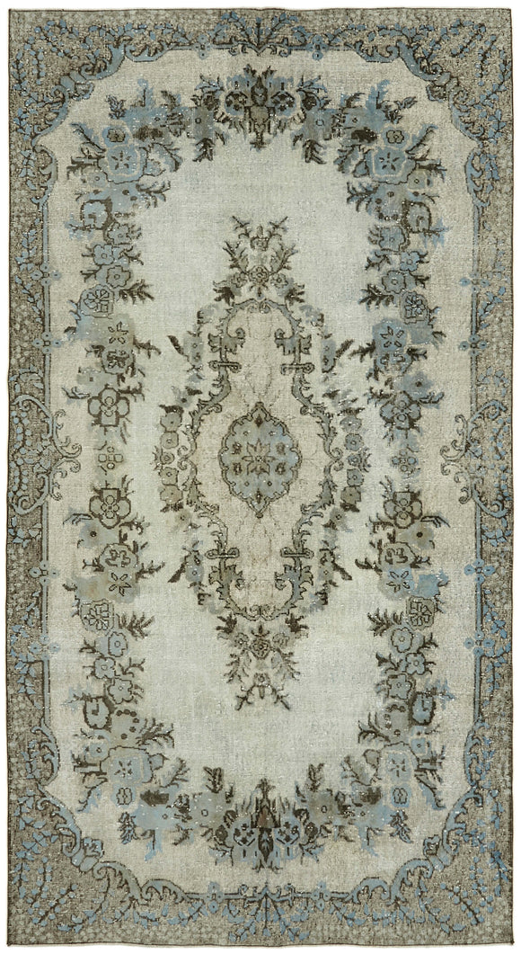 5' 10'' x 10' 6'' Turkish Hand Carved Rug