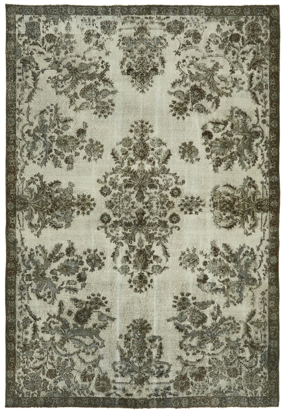 6' 9'' x 9' 9'' Turkish Hand Carved Rug