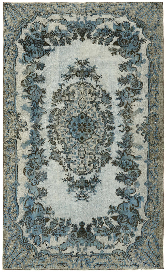 6' 6'' x 10' 7'' Turkish Hand Carved Rug