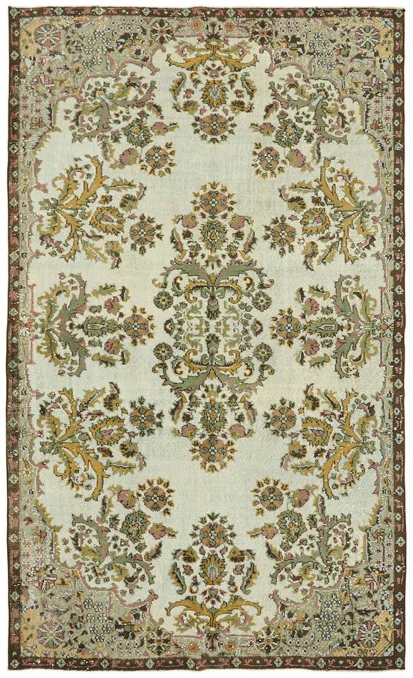 6' 1'' x 9' 11'' Turkish Hand Carved Rug