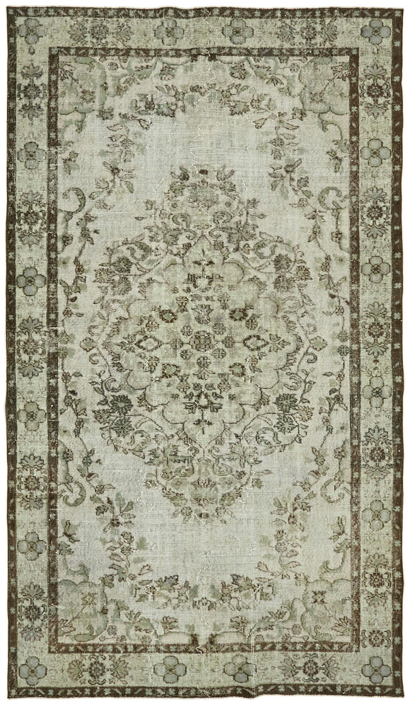 6' x 10' 2'' Turkish Hand Carved Rug