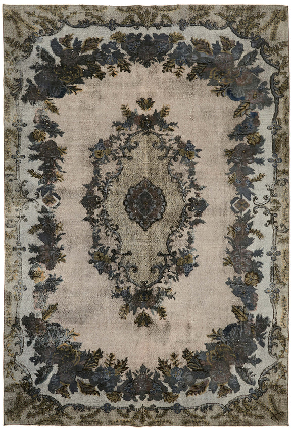 7' 1'' x 10' 3'' Turkish Hand Carved Rug
