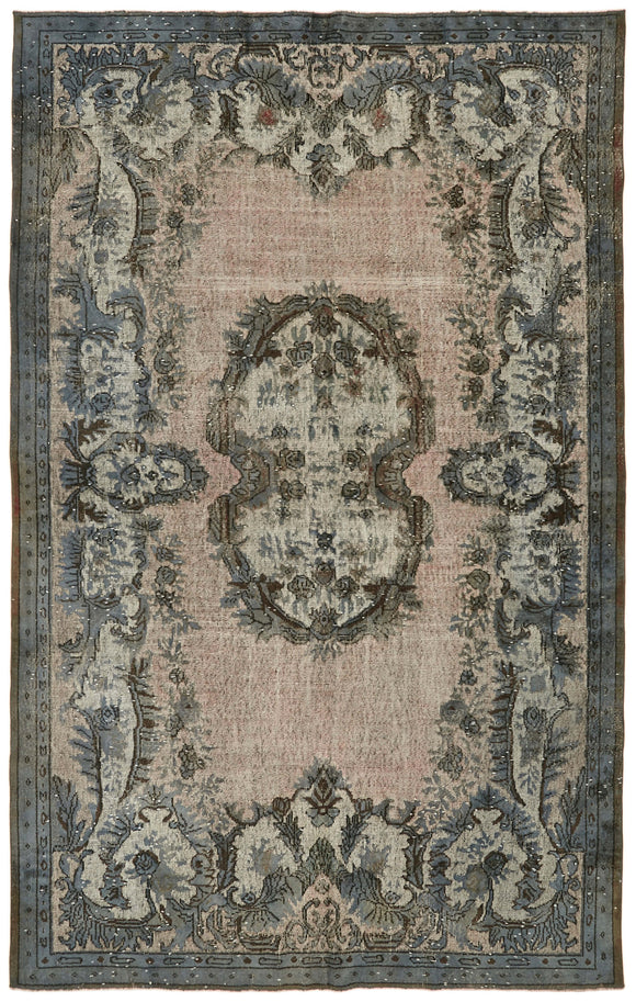 6' 11'' x 10' 8'' Turkish Hand Carved Rug