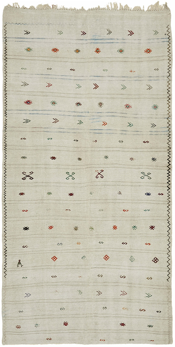 5' 9'' x 11' Turkish Hemp Kilim Rug