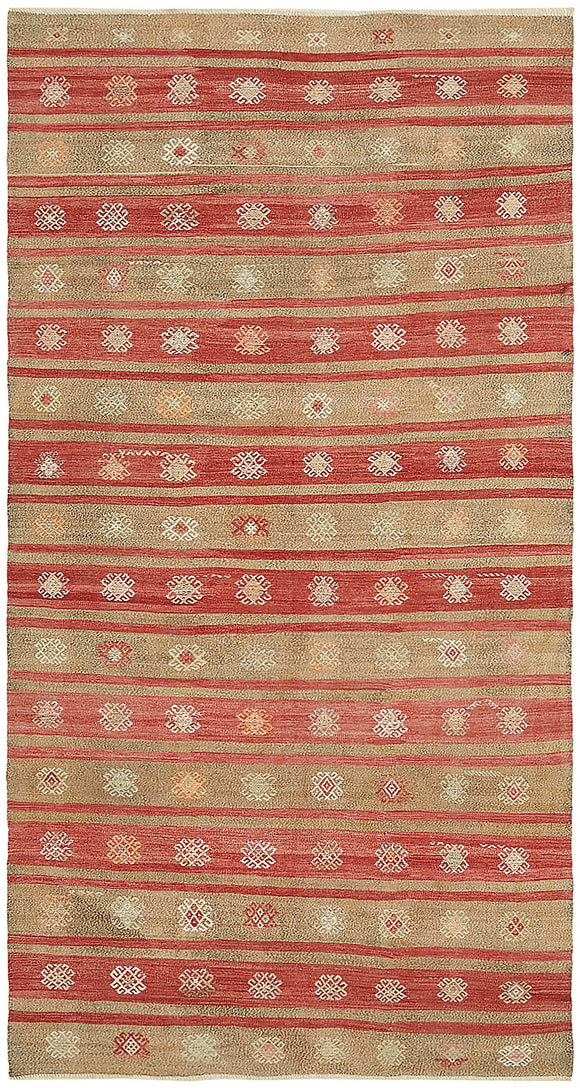 5' 9'' x 10' 8'' Turkish Handwoven Kilim Rug